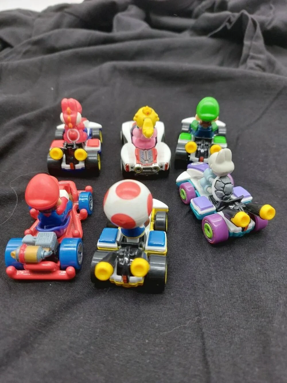 Hot Wheels Mario Kart Lot Of 6 Mario, Yoshi, Bones, Peaches, Lugi  Toad